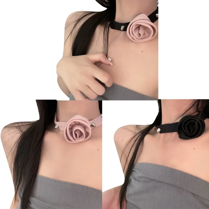 3 Colors Rose Flower Necklace Small Fragrance- Wind Clavicle Chain Temperament Corned Flat Buckle Neck Chain Choker 264E
3 Colors Rose Flower Necklace Small Fragrance- Wind Clavicle Chain Temperament Corned Flat Buckle Neck Chain Choker 264E