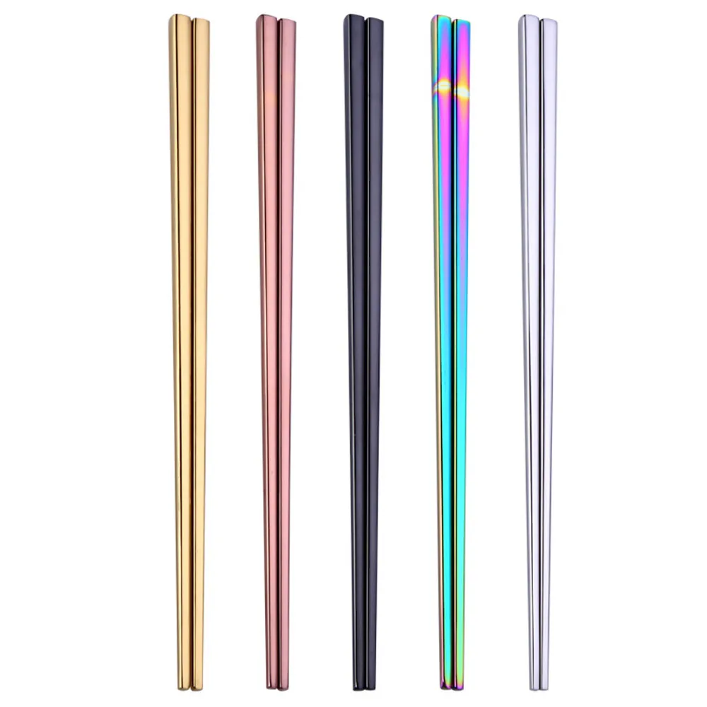 23cm Japanese Chinese Metal Stainless Steel Chopstick Tableware Colorful Length Chopsticks Portable Reusable Travel Chop Stick
23cm Japanese Chinese Metal Stainless Steel Chopstick Tableware Colorful Length Chopsticks Portable Reusable Travel Chop Stick