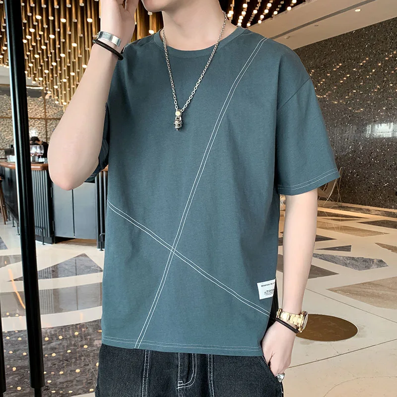Odinokov 2022 Summer Half-sleeved Ice Short-sleeved Men's T-shirt Trend Ins Loose All-match Top Clothes
Odinokov 2022 Summer Half-sleeved Ice Short-sleeved Men's T-shirt Trend Ins Loose All-match Top Clothes