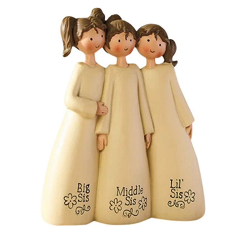 3 фигурки-статуи, мерцающие ободки, настольное художественное украшение из смолы, декоративная статуя для дома, скульптура дружбы-C 
3 фигурки-статуи, мерцающие ободки, настольное художественное украшение из смолы, декоративная статуя для дома, скульптура дружбы-C