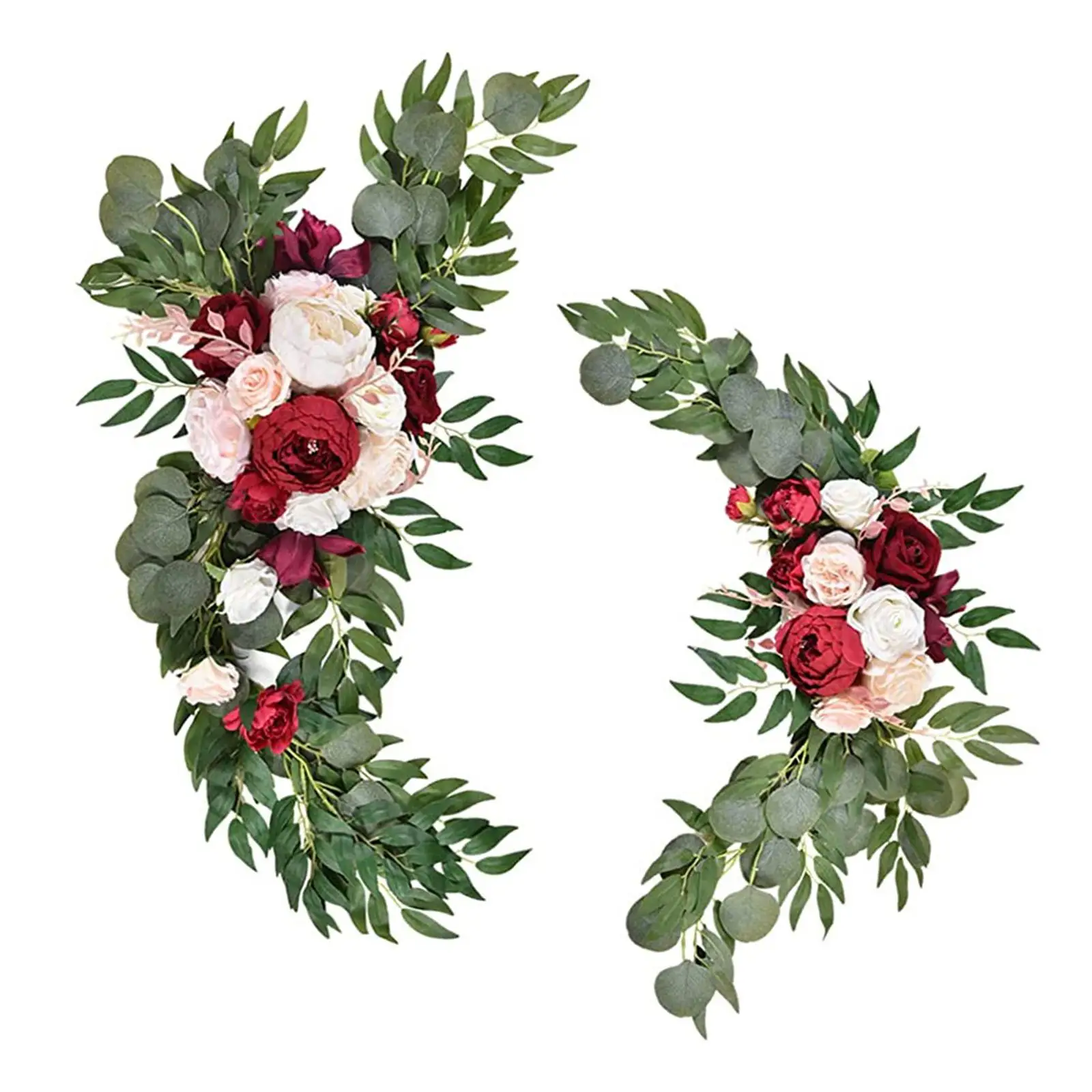 2 Pieces Silk Wedding Arch Flowers, Swag Garland Arch Flowers Decorative Display Fake Plant for Tabletop Holiday Window Decor
2 Pieces Silk Wedding Arch Flowers, Swag Garland Arch Flowers Decorative Display Fake Plant for Tabletop Holiday Window Decor