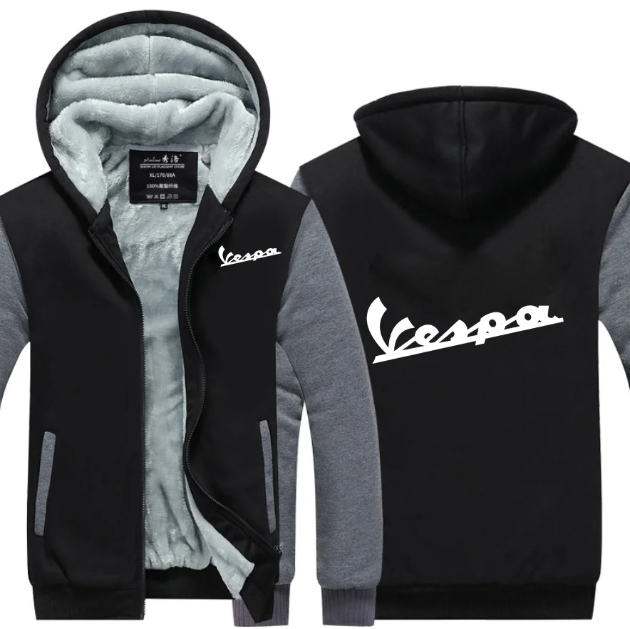 2023 NEW winter printed VESPA car logo thickened casual coat men's zipper men's Plush coat
2023 NEW winter printed VESPA car logo thickened casual coat men's zipper men's Plush coat