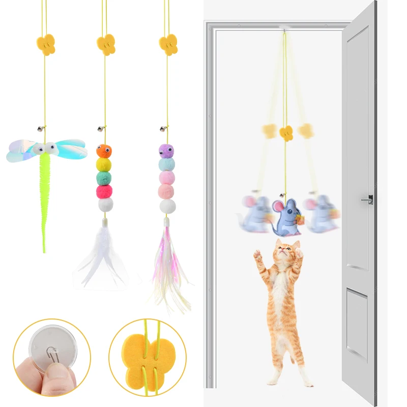 NEWInteractive Cat Toy Hanging Simulation Cat Toy Funny Self-hey Interactive Toy for Kitten Playing Teaser Wand Toy Cat Supplies
NEWInteractive Cat Toy Hanging Simulation Cat Toy Funny Self-hey Interactive Toy for Kitten Playing Teaser Wand Toy Cat Supplies