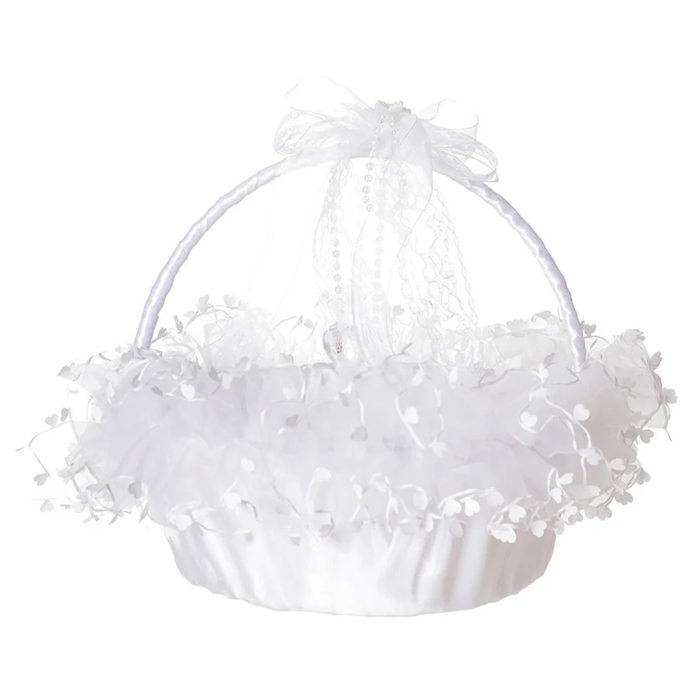 Basket Flower Wedding Girl Petal Lace Baskets Arrangement Decorative Satin Picnic Country Bridal Pearl Mini Fruit Ceremony
Basket Flower Wedding Girl Petal Lace Baskets Arrangement Decorative Satin Picnic Country Bridal Pearl Mini Fruit Ceremony