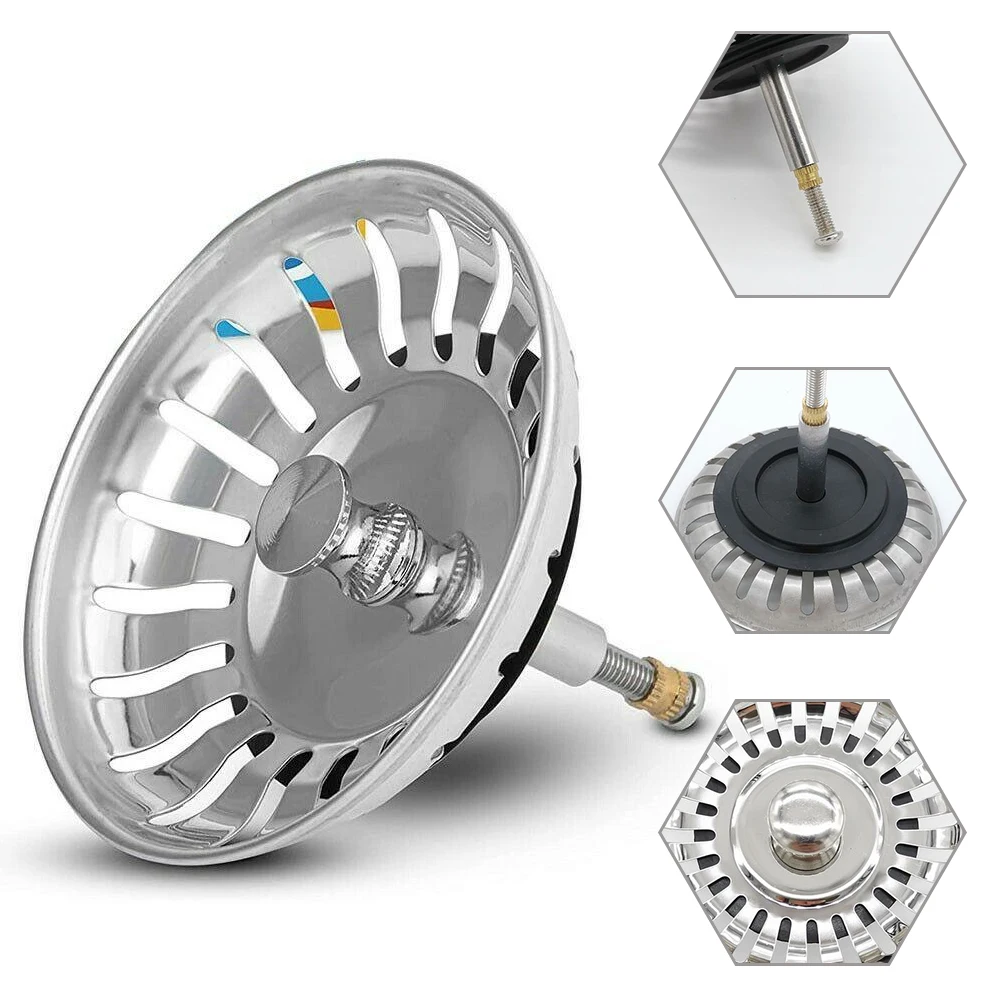 Kitchen Sink Strainer For Bathroom Replacement Waste Plug Basin Drain Filter Hair Catcher Kitchen Sink Accessories
Kitchen Sink Strainer For Bathroom Replacement Waste Plug Basin Drain Filter Hair Catcher Kitchen Sink Accessories