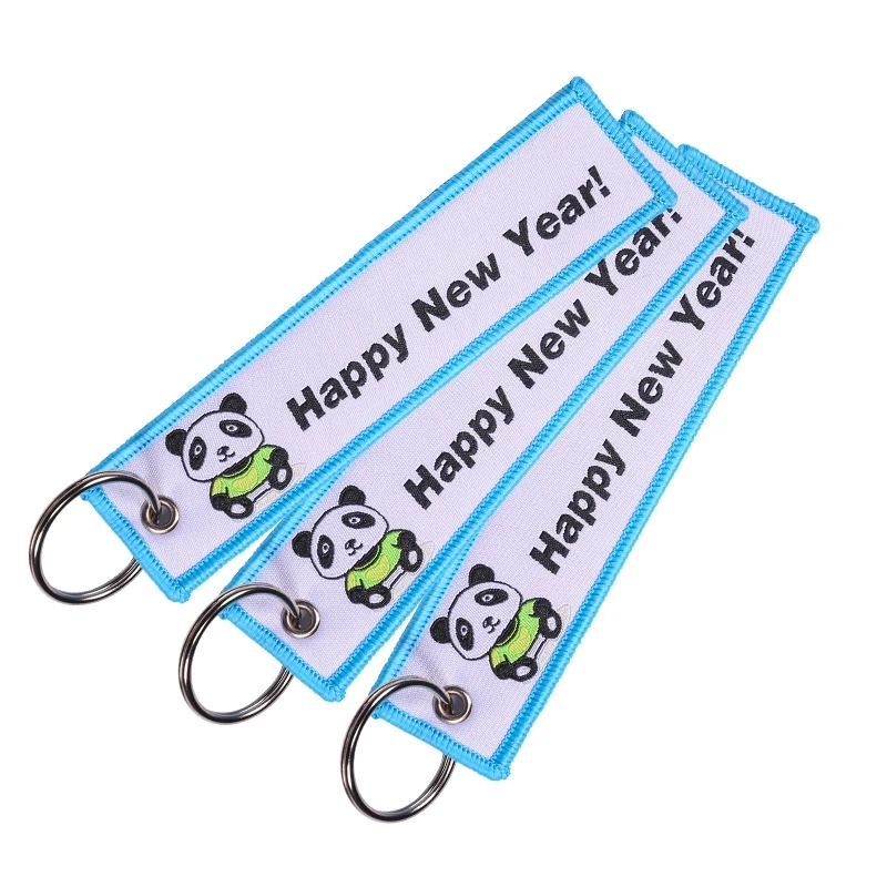 20Pcs Panda Woven Label Keychain Memorial Keychain Rectangle Keyring Embroidery Pendant Tags Happy New Year Keychain
20Pcs Panda Woven Label Keychain Memorial Keychain Rectangle Keyring Embroidery Pendant Tags Happy New Year Keychain