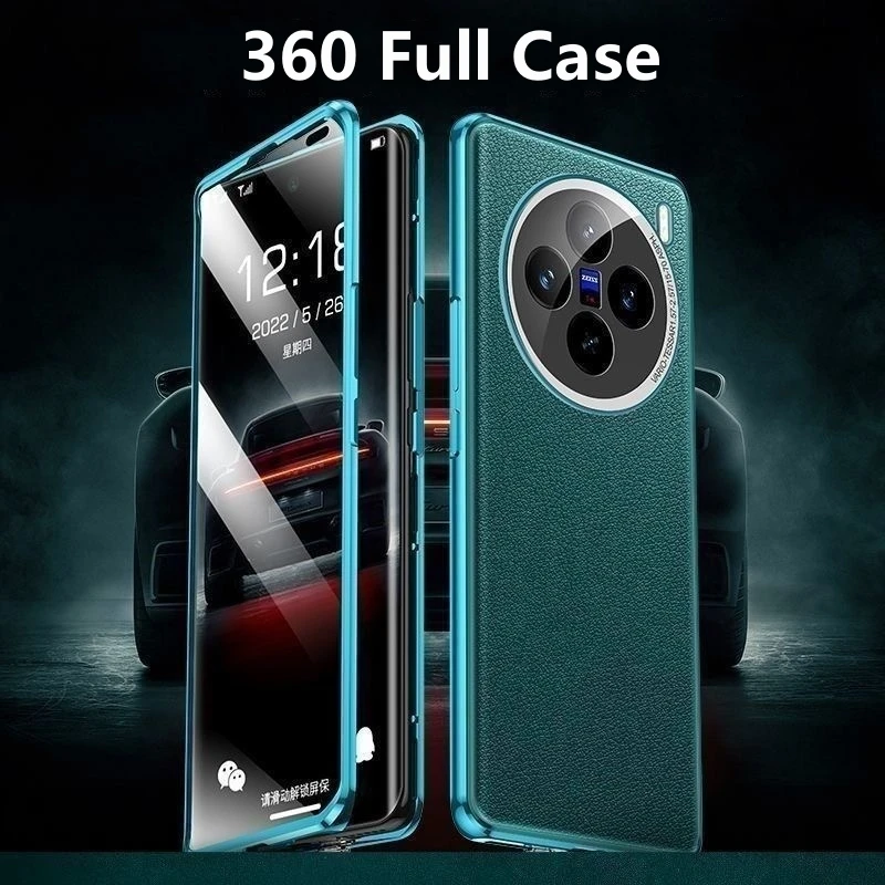 360 полный чехол для Vivo X200 Pro закаленное стекло кожаный VIVO X100 Ultra X200Pro 5G