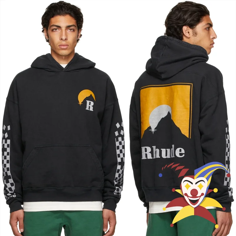 Sunset Print Rhude Hoodie Men Women 1:1 High Quality Washed Vintage Oversized Pullover
Sunset Print Rhude Hoodie Men Women 1:1 High Quality Washed Vintage Oversized Pullover