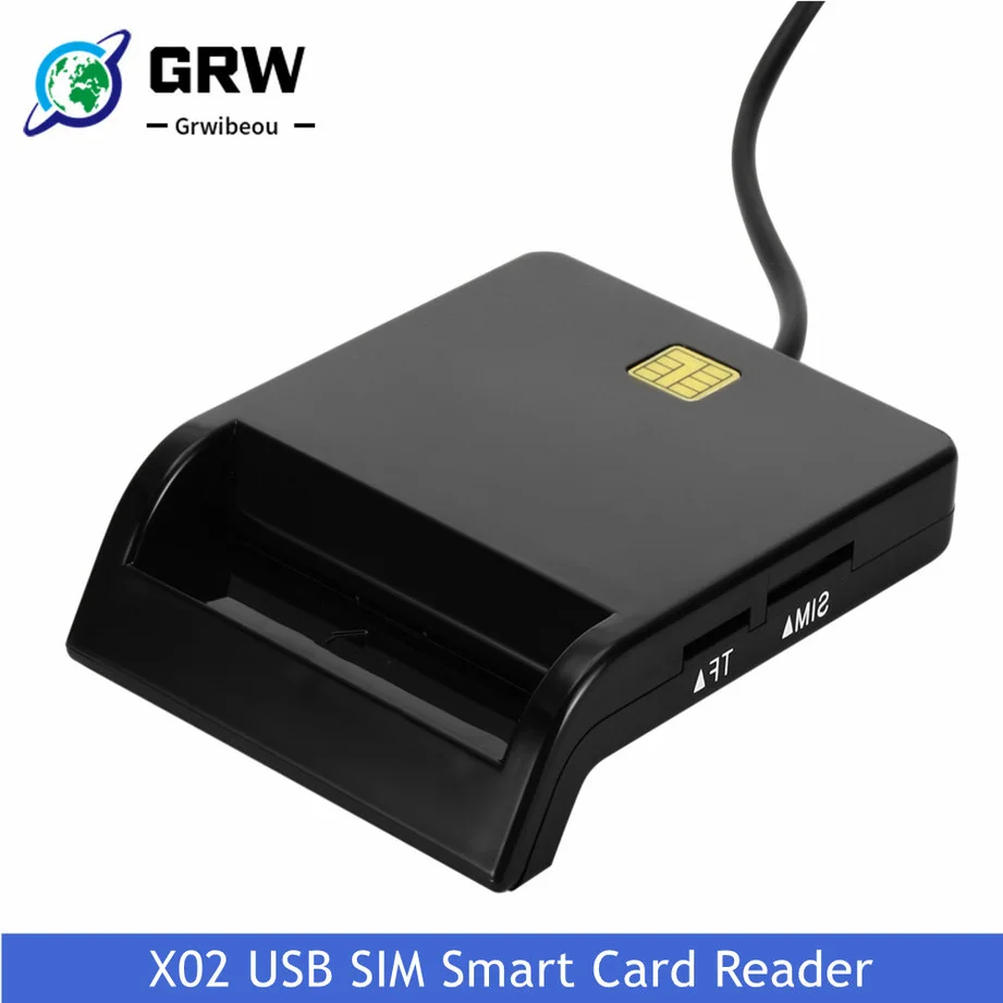 Считыватель смарт-карт Grwibeou X02, USB, EMV, SD, TF, MMC 
Считыватель смарт-карт Grwibeou X02, USB, EMV, SD, TF, MMC