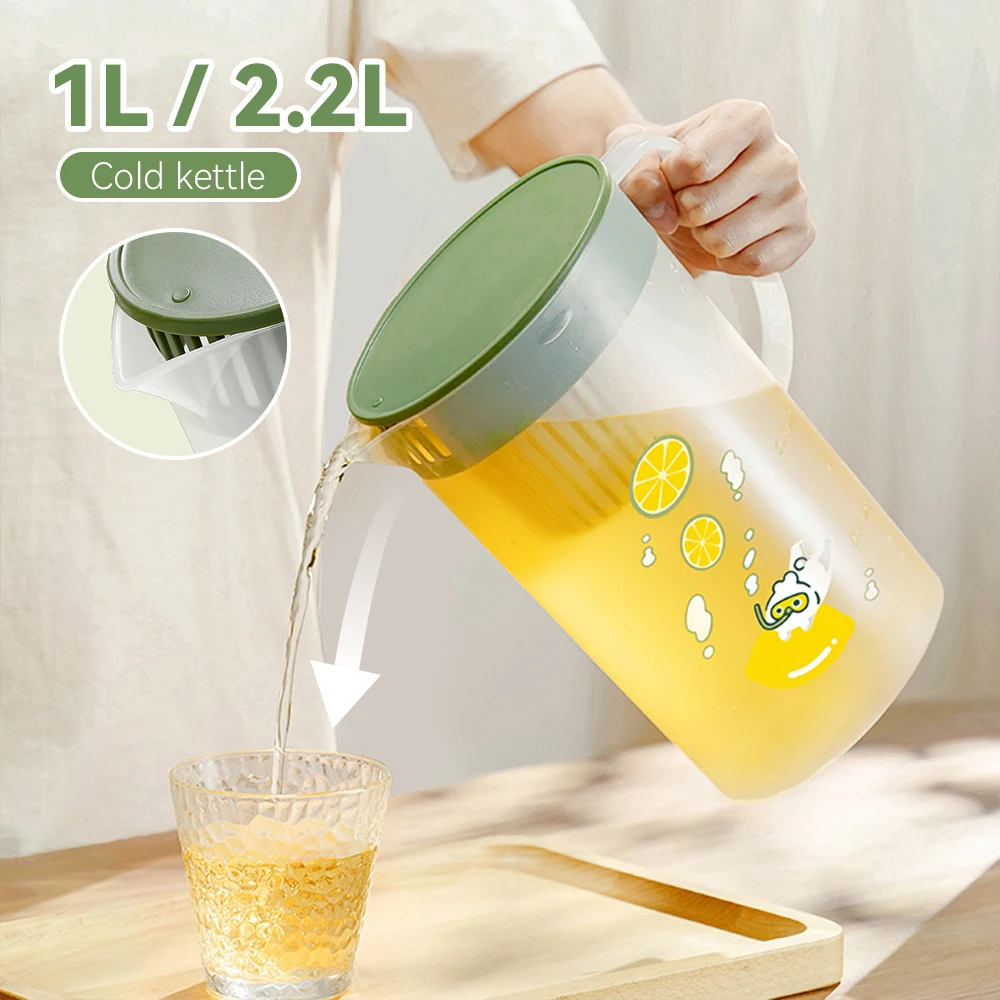 Cold Water Bottle Plastic Drink Kettle For Summer Refrigerator Home Use Large Capacity Double Filtration Garrafa De Agua
Cold Water Bottle Plastic Drink Kettle For Summer Refrigerator Home Use Large Capacity Double Filtration Garrafa De Agua