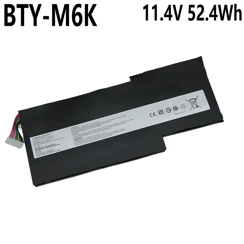 11.4V 52.4Wh New BTY-M6K Laptop Battery for MSI Stealth Pro MS-17B4 GS63VR 7RG MS-16K3 GF63 Thin 8RD 8RC GF75 3RD GF65 8RD-031TH
11.4V 52.4Wh New BTY-M6K Laptop Battery for MSI Stealth Pro MS-17B4 GS63VR 7RG MS-16K3 GF63 Thin 8RD 8RC GF75 3RD GF65 8RD-031TH