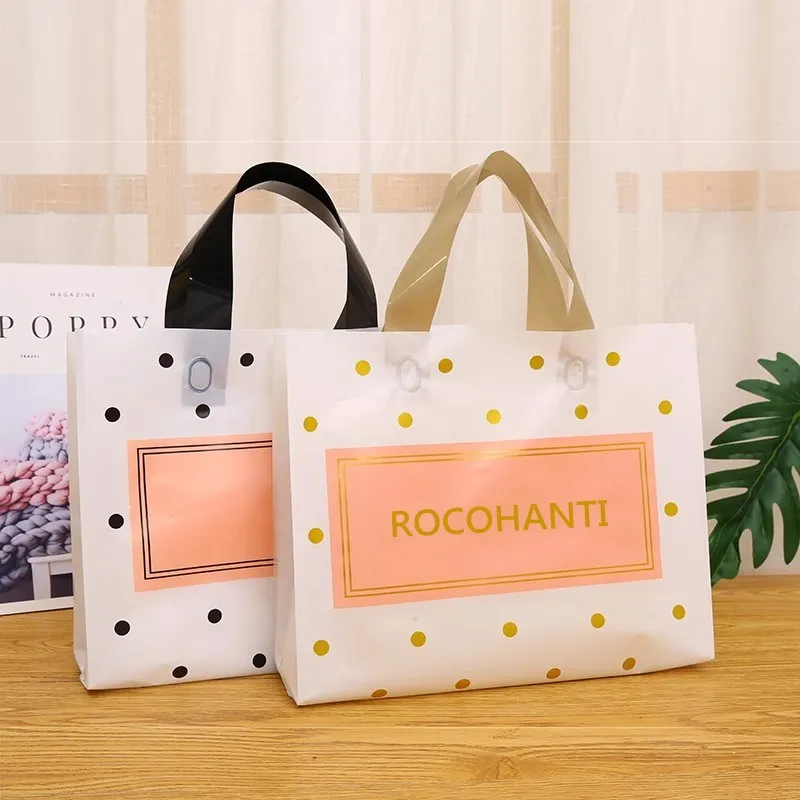 50x Custom Biodegradable Dot Design PE Plastic Shopping Bag With Handle, Retail Grocery Shopping Plastic Carry Bag With Own Logo
50x Custom Biodegradable Dot Design PE Plastic Shopping Bag With Handle, Retail Grocery Shopping Plastic Carry Bag With Own Logo