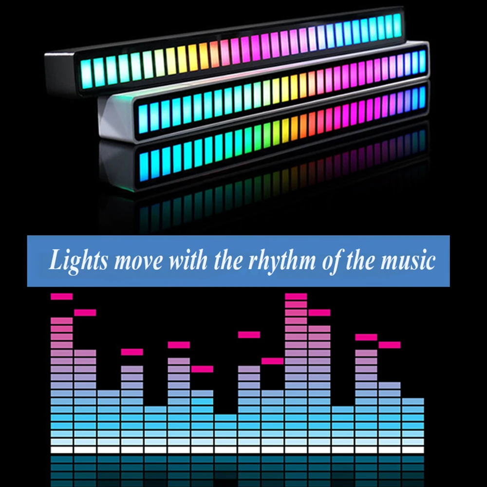 2pack RGB Music Rhythm Lights Thpe-C Charge Built-in Battery Rechargeable Music Levels Lamp 16/32 Led Pickup RGB Sound Light Bar
2pack RGB Music Rhythm Lights Thpe-C Charge Built-in Battery Rechargeable Music Levels Lamp 16/32 Led Pickup RGB Sound Light Bar
