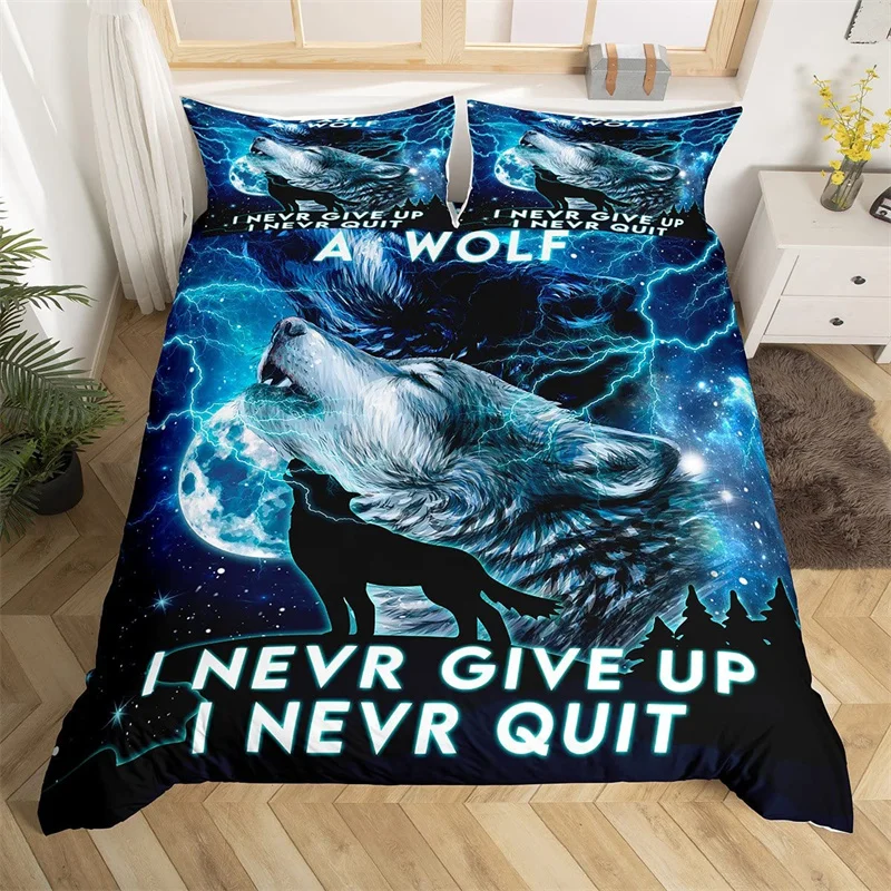Boys Wolf Duvet Cover Set Queen King Size Wolf Galaxy Bedding Set For Kids Man Microfiber Wild Animal Comforter Cover Home Decor
Boys Wolf Duvet Cover Set Queen King Size Wolf Galaxy Bedding Set For Kids Man Microfiber Wild Animal Comforter Cover Home Decor