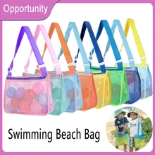 Swimming Large Beach Bags Protable Mesh Backpack Outdoor Waterproof Kids Toys Storage Bags Women Cosmetic Makeup Bag For Towels