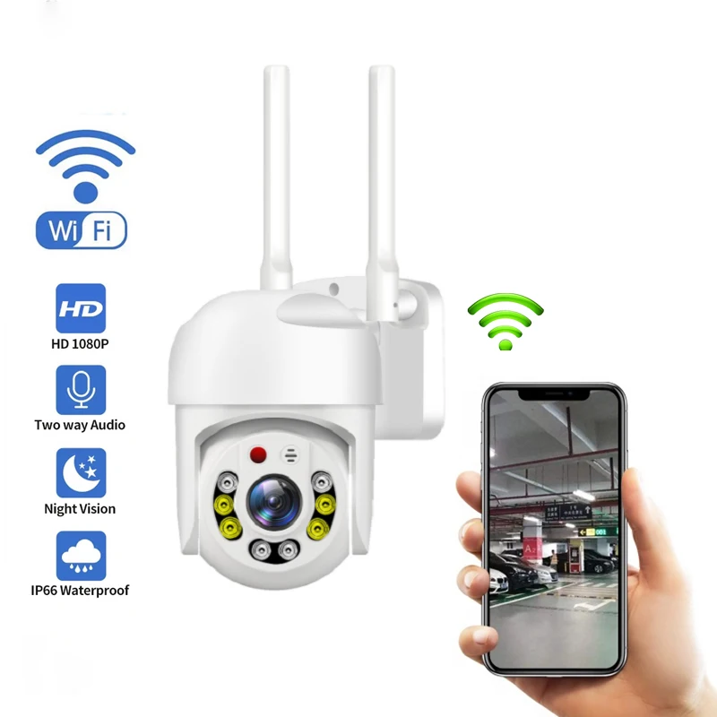 Прожекторная камера с Wi-Fi, прожектор 1080P, HD-камера, водонепроницаемая камера безопасности с датчиком движения и цветным зрением, PTZ Wi-Fi камера
Прожекторная камера с Wi-Fi, прожектор 1080P, HD-камера, водонепроницаемая камера безопасности с датчиком движения и цветным зрением, PTZ Wi-Fi камера