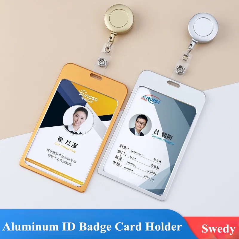 Aluminum Alloy ID Name Card Badge Holder Cover Metal Zinc Alloy Business Employee Work Name Card Holder With Retractable Clip 
Aluminum Alloy ID Name Card Badge Holder Cover Metal Zinc Alloy Business Employee Work Name Card Holder With Retractable Clip