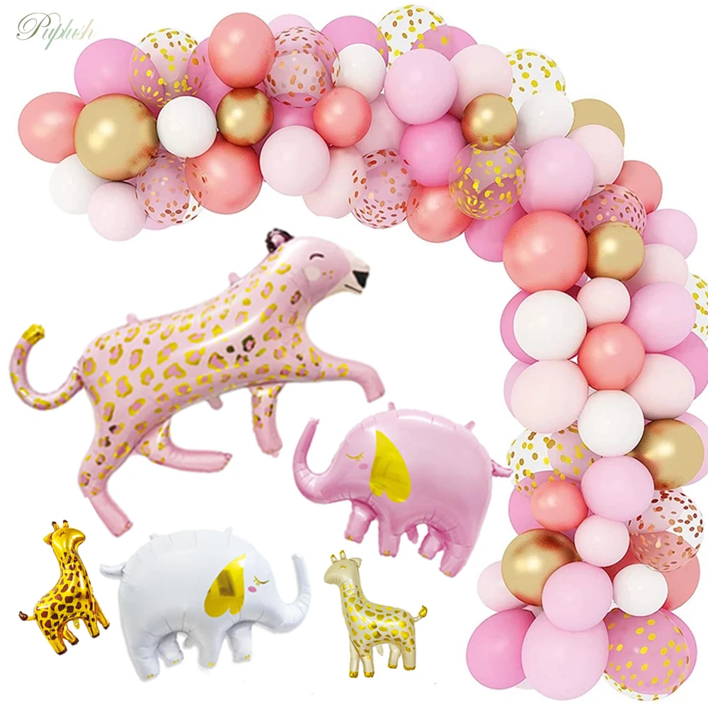 145pcs Pink Leopard Elephant Jungle Animal Birthday 4D Foil Balloons Arch Kit Garland Girls Wedding Balloon Stand Party Decor
145pcs Pink Leopard Elephant Jungle Animal Birthday 4D Foil Balloons Arch Kit Garland Girls Wedding Balloon Stand Party Decor