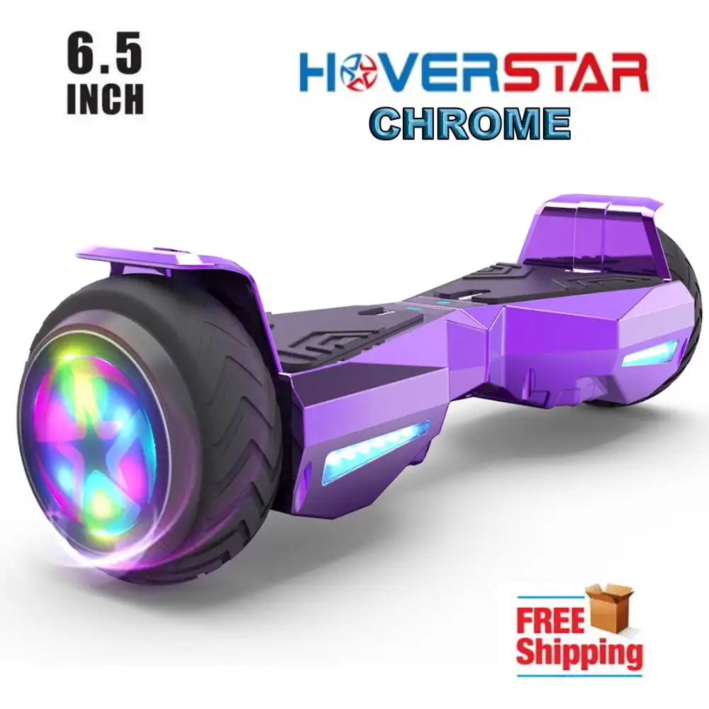 Bluetooth Hoverboard 6.5" Two-Wheel Self Balancing Scooter with LED Light Chrome Purple
Bluetooth Hoverboard 6.5" Two-Wheel Self Balancing Scooter with LED Light Chrome Purple