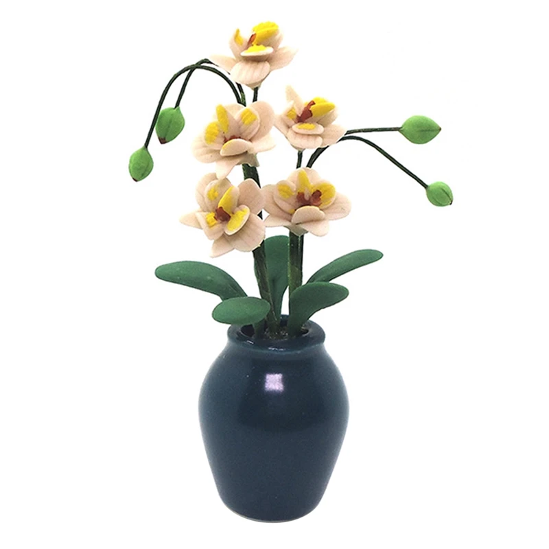 1/12 Dollhouse Mini Clay Magnolia Potted Plants Simulation White Phalaenopsis Flower Model for Doll House Decoration
1/12 Dollhouse Mini Clay Magnolia Potted Plants Simulation White Phalaenopsis Flower Model for Doll House Decoration