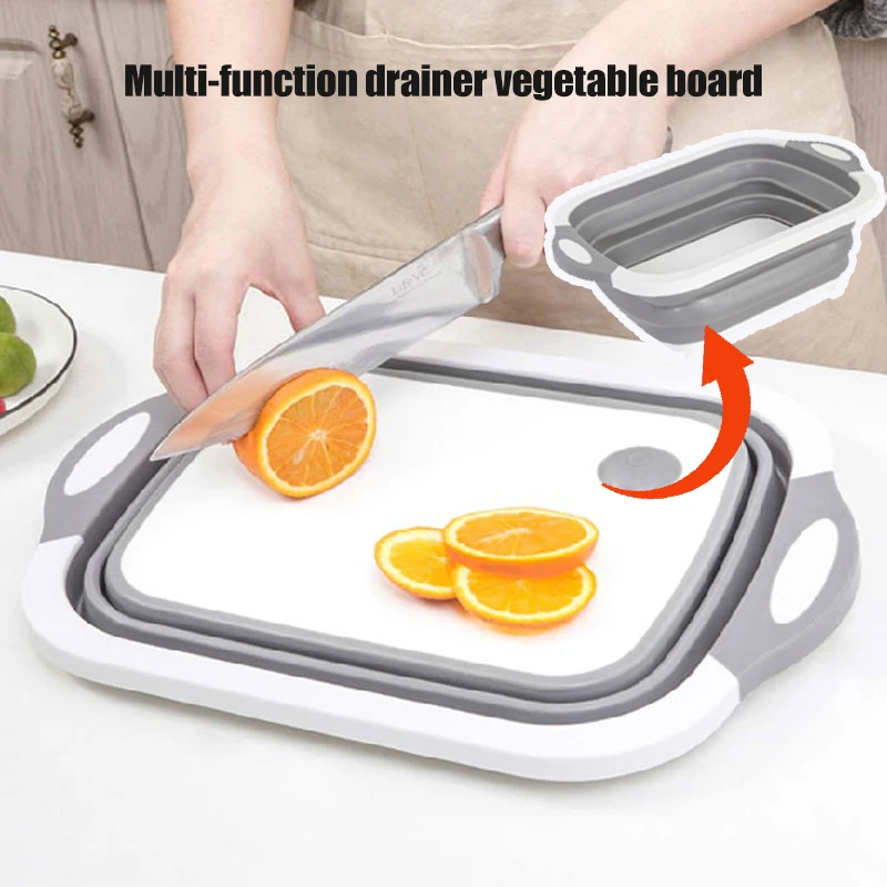 D2 Multifunctional Folding Cutting Board Household Cut Board Three-In-One Vegetable Washing Storage Basin Kitchen Tools Gadget
D2 Multifunctional Folding Cutting Board Household Cut Board Three-In-One Vegetable Washing Storage Basin Kitchen Tools Gadget