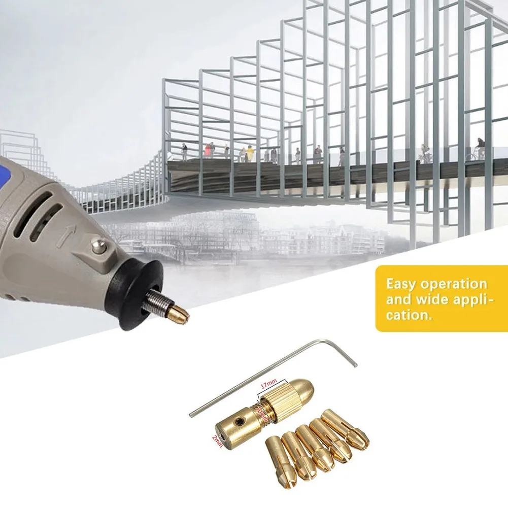 7pcs 0.5 /1.0/1.5/2.5/3.0mm Mini Drill Chuck Collet Set Brass For Electric Motor Shaft Drill Bit Tool Drill Chuck Adapter Tools
7pcs 0.5 /1.0/1.5/2.5/3.0mm Mini Drill Chuck Collet Set Brass For Electric Motor Shaft Drill Bit Tool Drill Chuck Adapter Tools