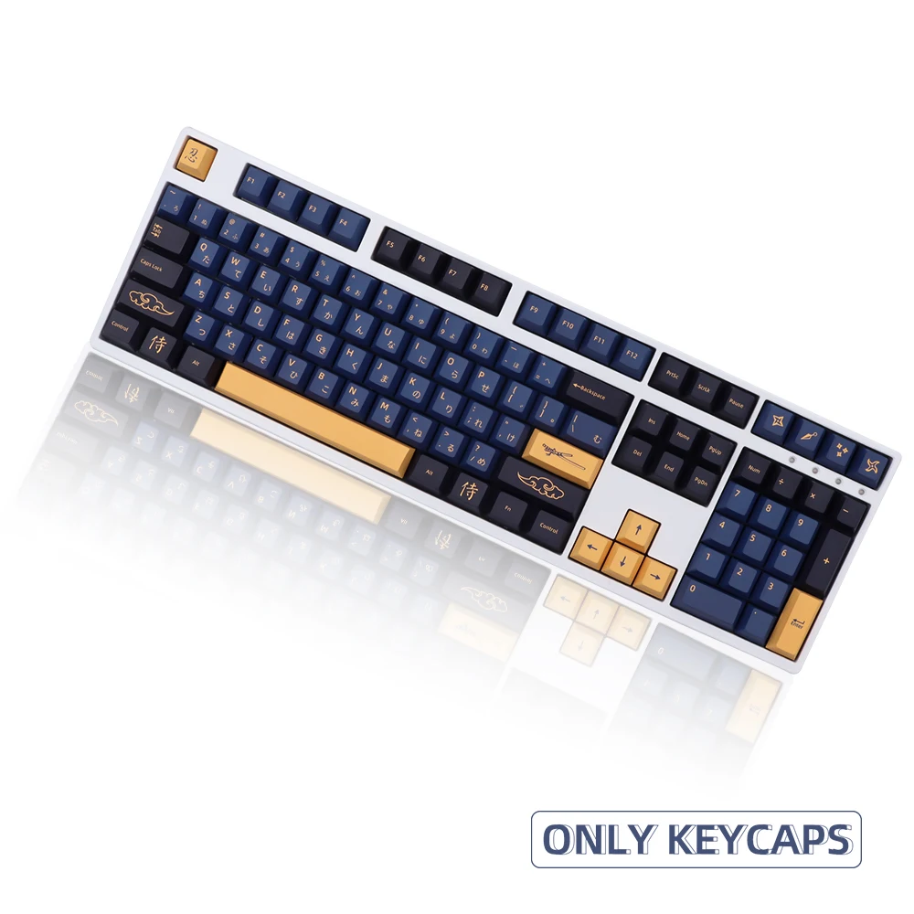 139/151 keys set blue Samurai red Samurai PBT keycap Dye Sub Japanese Keycaps for For GMK Cherry MX Switch Mechanical Keyboard
139/151 keys set blue Samurai red Samurai PBT keycap Dye Sub Japanese Keycaps for For GMK Cherry MX Switch Mechanical Keyboard