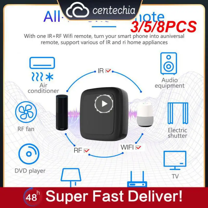 3/5/8PCS Universal Smart Remote Controller Tuya Diy Copy Wireless Rf Appliances Smart Home Smart Life Smart Controller
3/5/8PCS Universal Smart Remote Controller Tuya Diy Copy Wireless Rf Appliances Smart Home Smart Life Smart Controller