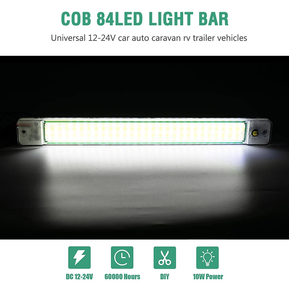 2 Pcs Car LED Strip Lights Bar Universal 12V Caravan Boat Fishing Camping Interior Lamp Reading Light Accessories
2 Pcs Car LED Strip Lights Bar Universal 12V Caravan Boat Fishing Camping Interior Lamp Reading Light Accessories