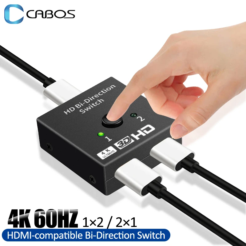 4K 60Hz HDMI-compatible2.0 Switch 3D HDR HDCP Splitter 2 Ports HDMI-compatible Bi-directional Switcher For PS5/4 TV Xbox Adapter
4K 60Hz HDMI-compatible2.0 Switch 3D HDR HDCP Splitter 2 Ports HDMI-compatible Bi-directional Switcher For PS5/4 TV Xbox Adapter