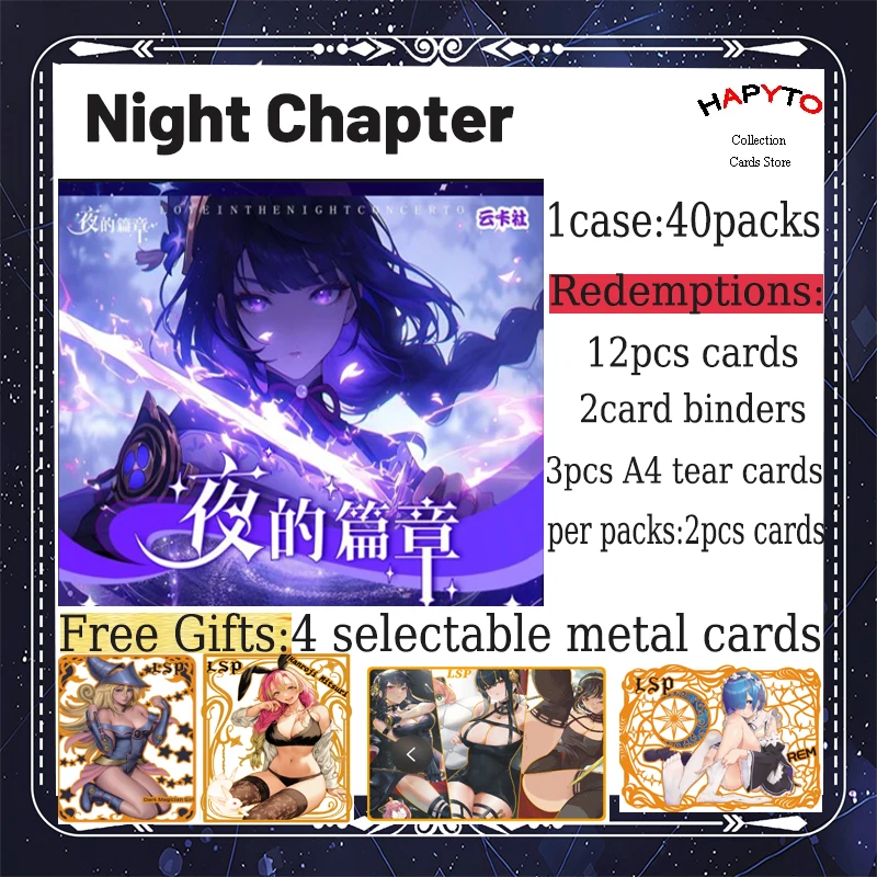 Карта истории богини ночной главы размера A5 бустер-коробка Waifu игрушки и подарок