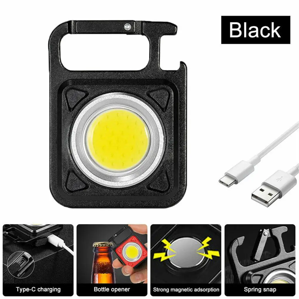 Mini LED Keychain Flashlight Ultra Bright COB Key Ring Torch Light Rechargeable 500mAh Battery Pocket Light Bottle Opener Lights
Mini LED Keychain Flashlight Ultra Bright COB Key Ring Torch Light Rechargeable 500mAh Battery Pocket Light Bottle Opener Lights
