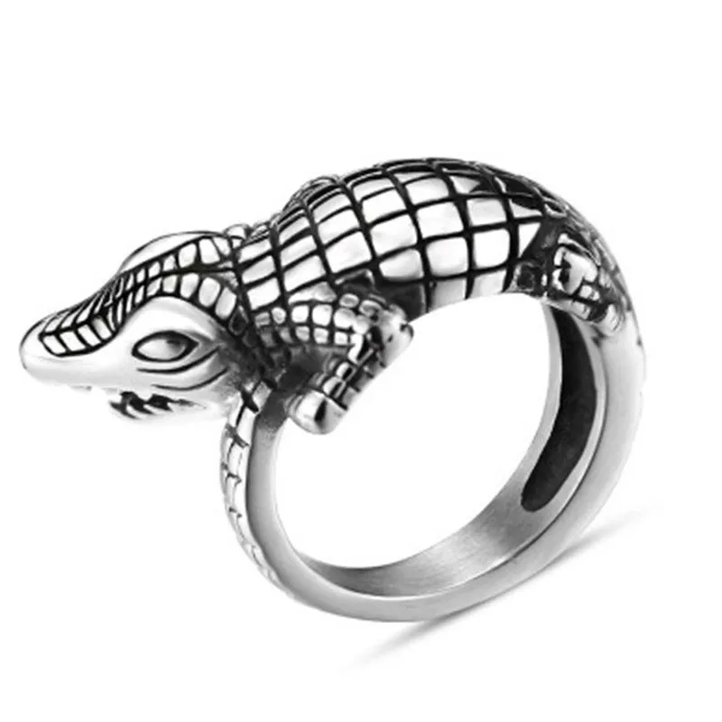 Hip Hop Punk Vintage Crocodile Men Ring Fashion Gothic Animal Hand Accessories Party Women Jewelry Accessories Wholesale
Hip Hop Punk Vintage Crocodile Men Ring Fashion Gothic Animal Hand Accessories Party Women Jewelry Accessories Wholesale