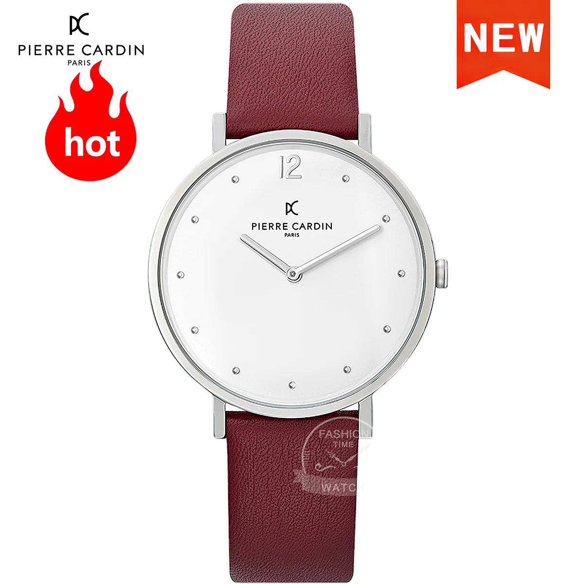 

Pierre Cardin Watch clearance sale Top Luxury Fashion Simple Large Dial Waterproof Quartz Watch Ladies Watch reloj mujer