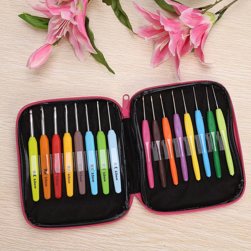 16pcs Multi Colour Crochet Hook Yarn Alu Knitting Needles Set Kit with Box Hand Sewing Tools
16pcs Multi Colour Crochet Hook Yarn Alu Knitting Needles Set Kit with Box Hand Sewing Tools
