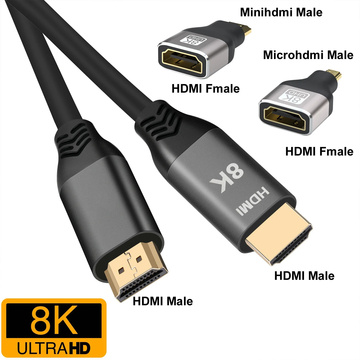 3IN1 2M V2.1 8K@60Hz 48Gbps eARC ARC HDCP Ultra High Speed HDR HDMI MINIHDMI MICROHDMI MICRO MIHI to HDMI-Compatible Male Video
3IN1 2M V2.1 8K@60Hz 48Gbps eARC ARC HDCP Ultra High Speed HDR HDMI MINIHDMI MICROHDMI MICRO MIHI to HDMI-Compatible Male Video