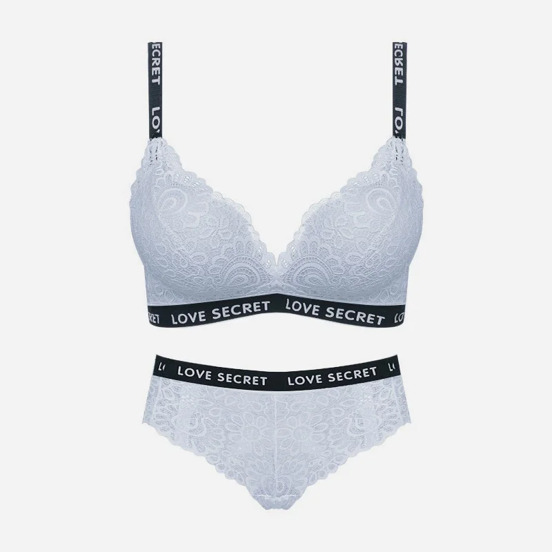 Sexy No Steel Ring Lace Edge Comfortable Gathered Bra Girls Breathable Underwear Set
Sexy No Steel Ring Lace Edge Comfortable Gathered Bra Girls Breathable Underwear Set