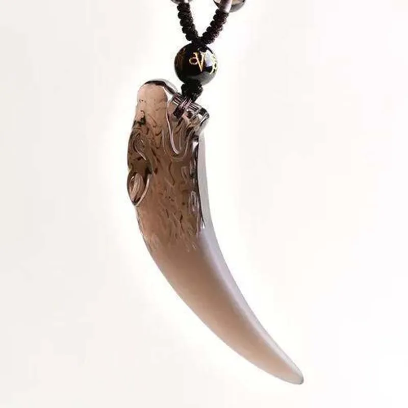 Natural ice obsidian wolf tooth pendant necklace men's domineering retro evil spirits boutique jewelry gifts
Natural ice obsidian wolf tooth pendant necklace men's domineering retro evil spirits boutique jewelry gifts