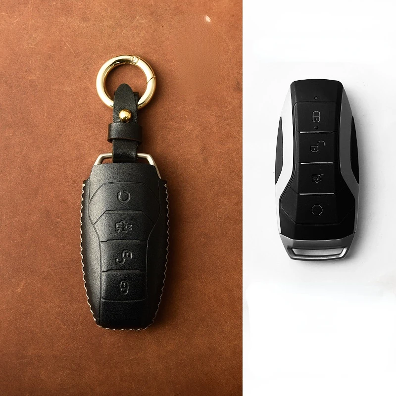 Suitable For Han DMI Han EV Han DMP Cowhide Leather Key Cover 
Suitable For Han DMI Han EV Han DMP Cowhide Leather Key Cover