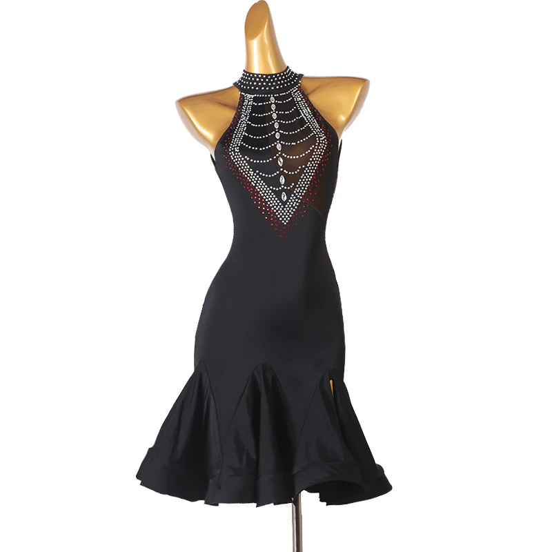 High-end Custom Latin Dance Dress Female Sleeveless Diamond Dance Costume Adult Stage Professional Performance Costume
High-end Custom Latin Dance Dress Female Sleeveless Diamond Dance Costume Adult Stage Professional Performance Costume