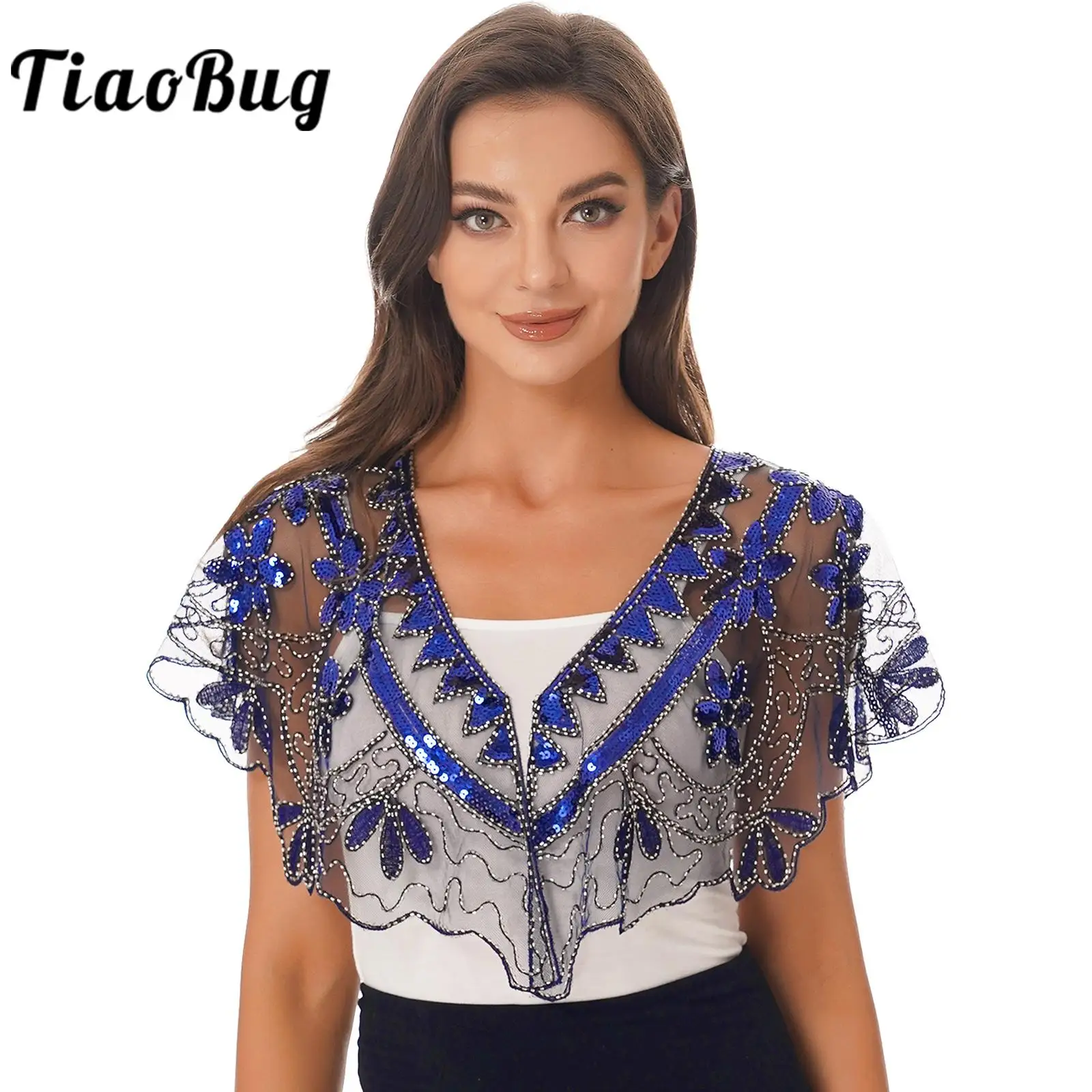 Elegant Womens 1920s Vintage Sequin Beaded Shawl Wrap Lady Embroidery Cover Ups Bridal Shrug Cocktail Party Wedding Accessories
Elegant Womens 1920s Vintage Sequin Beaded Shawl Wrap Lady Embroidery Cover Ups Bridal Shrug Cocktail Party Wedding Accessories