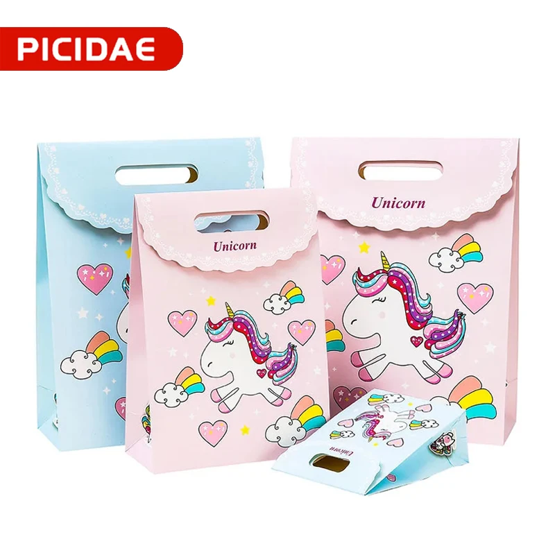 10/20pcs Cute Cartoon Unicorn Party Paper Handle Bag Candy Mixed Gift Bags Birthday Party Decoration Baby Shower Supplies
10/20pcs Cute Cartoon Unicorn Party Paper Handle Bag Candy Mixed Gift Bags Birthday Party Decoration Baby Shower Supplies
