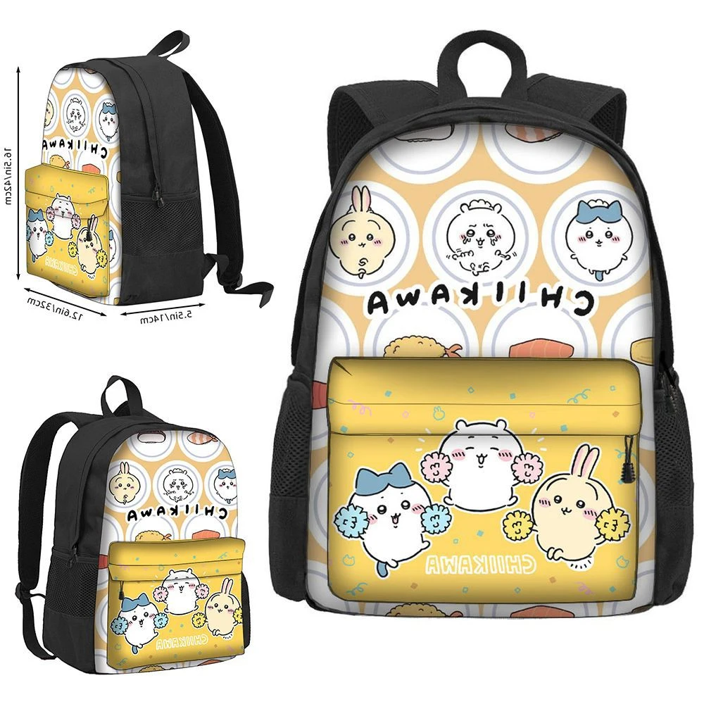 Модный периферийный Детский рюкзак Chiikawa Kawaii JPN Anime Hachiware Usagi школьный ранец для