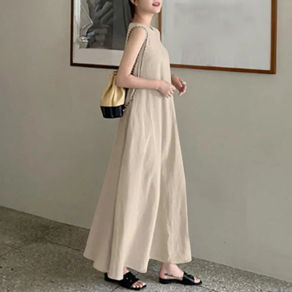 A-line Maxi Dress Stylish Women's Sleeveless Maxi Dress V Neck Loose A-line Design with Large Hem Ankle Length Soft Breathable
A-line Maxi Dress Stylish Women's Sleeveless Maxi Dress V Neck Loose A-line Design with Large Hem Ankle Length Soft Breathable