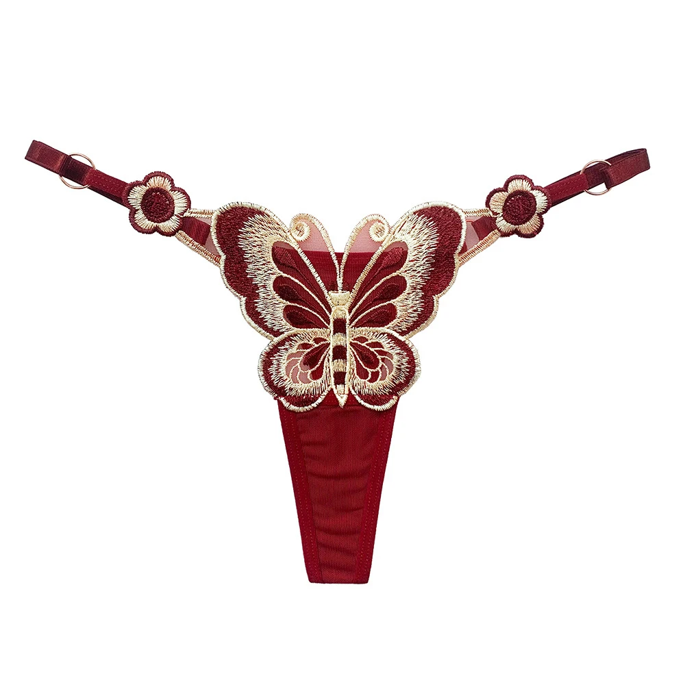 Exy Hot Butterfly Shape Embroidered Panties Women Sexy Low Waist T-back Thong Ang G-string Underwear See Through Lingeries A50
Exy Hot Butterfly Shape Embroidered Panties Women Sexy Low Waist T-back Thong Ang G-string Underwear See Through Lingeries A50