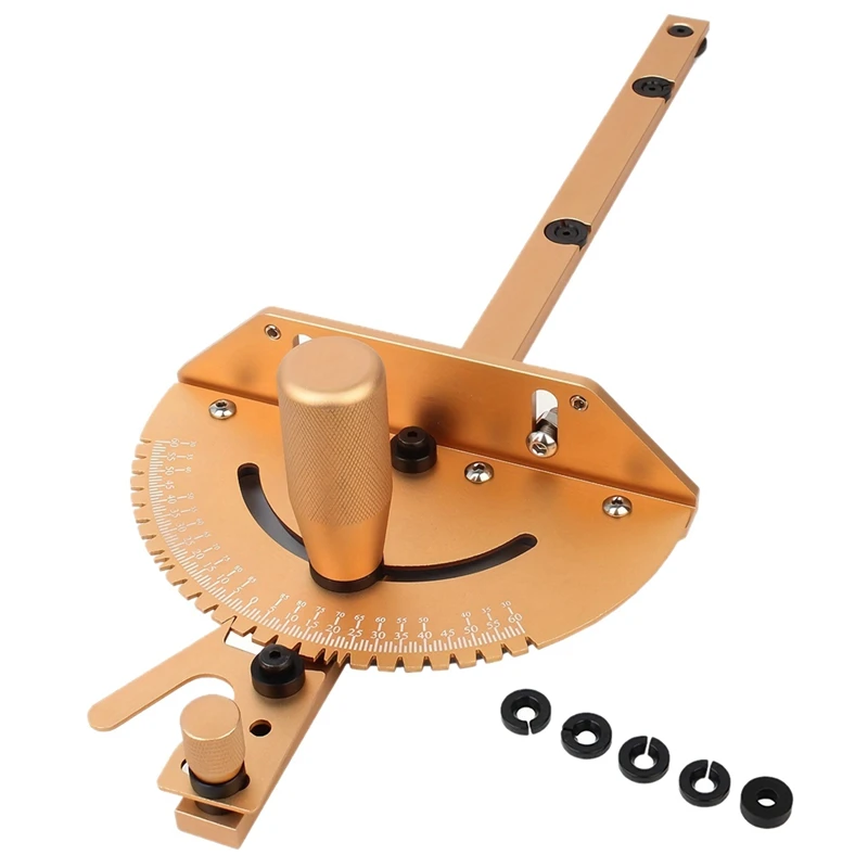 Miter Gauge Aluminum Alloy Handle Benche Table Saw Router Miter Gauge Sawing Assembly Ruler Woodworking Tools
Miter Gauge Aluminum Alloy Handle Benche Table Saw Router Miter Gauge Sawing Assembly Ruler Woodworking Tools