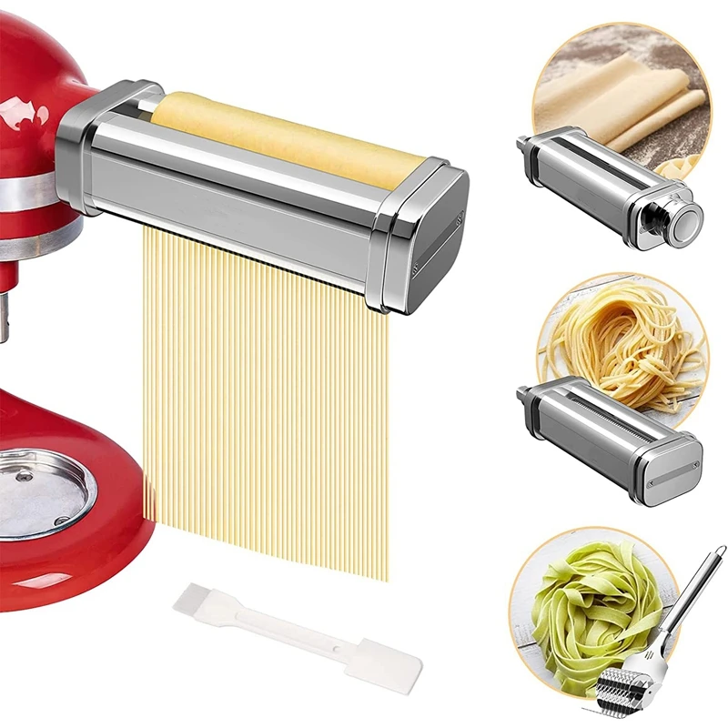 New-Noodle Maker For Kitchenaid Accessories Grinder With Noodle Lattice Roller Spaghetti Cutter 8 Thickness Settings
New-Noodle Maker For Kitchenaid Accessories Grinder With Noodle Lattice Roller Spaghetti Cutter 8 Thickness Settings