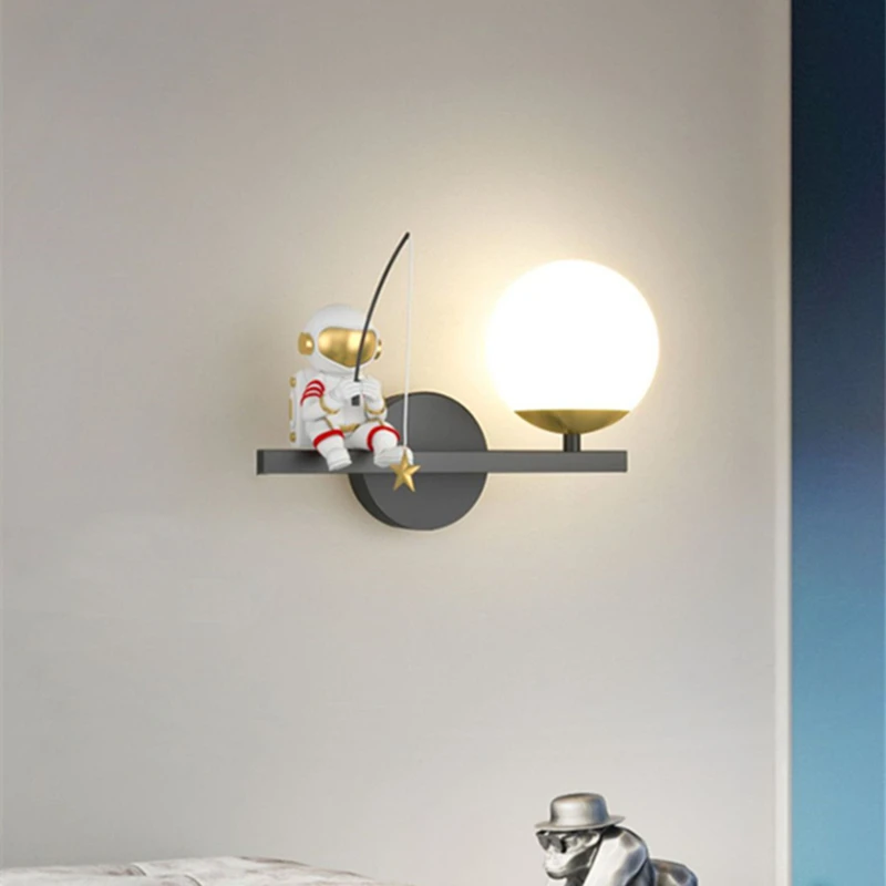 Creative Modern Cartoon Astronaut Wall Lamp For Living Room Bedroom Nordic Home Decor Bedside Light Bathroom Fixtures
Creative Modern Cartoon Astronaut Wall Lamp For Living Room Bedroom Nordic Home Decor Bedside Light Bathroom Fixtures