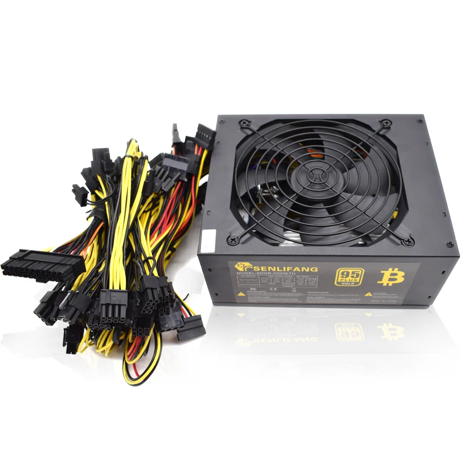 2000W 180-260V ATX Mining Bitcoin Power Supply 95% High Efficiency for Ethereum ETH S9 S7 L3 8GPU cards support Max
2000W 180-260V ATX Mining Bitcoin Power Supply 95% High Efficiency for Ethereum ETH S9 S7 L3 8GPU cards support Max