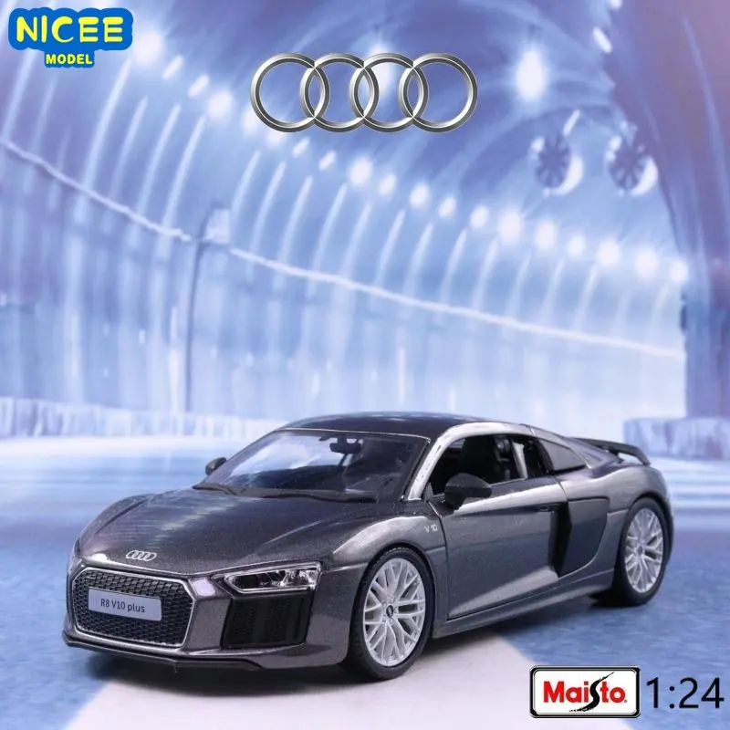 Спортивный автомобиль Maisto 1:24 R8 V10 Plus, модель литая металлическая игрушечная машинка из сплава, Коллекционные детские подарки B189
Спортивный автомобиль Maisto 1:24 R8 V10 Plus, модель литая металлическая игрушечная машинка из сплава, Коллекционные детские подарки B189
